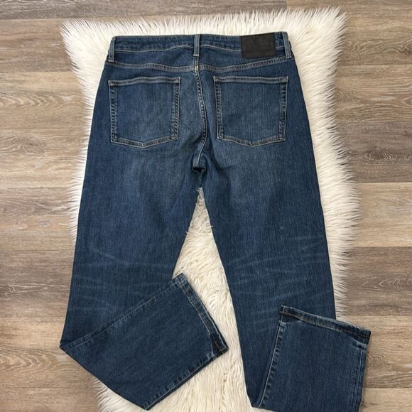 SUPERDRY DENIM BLUE JEANS MADE WITH ORGANIC COTTON SLIM STRAIGHT SIZE 34X32 - Picture 4 of 10